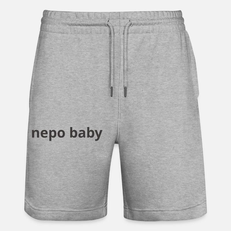 nepo bébé 1 - Short de jogging bio TRAINER Stanley/Stella unisexe - gris chiné