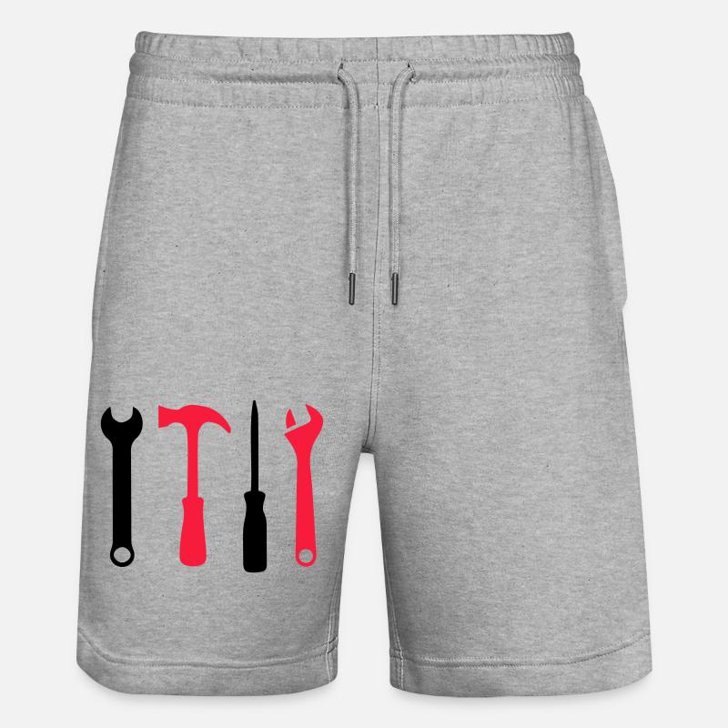 Icônes d’outils - Short de jogging bio TRAINER Stanley/Stella unisexe - gris chiné