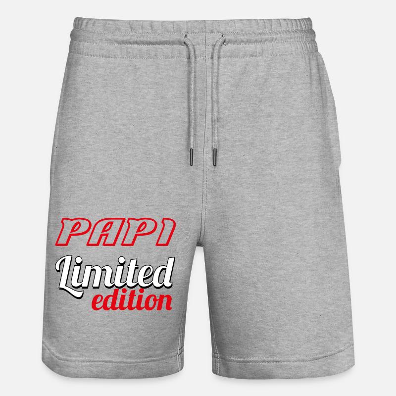 PAPI LIMITED EDITION - Short de jogging bio TRAINER Stanley/Stella unisexe - gris chiné