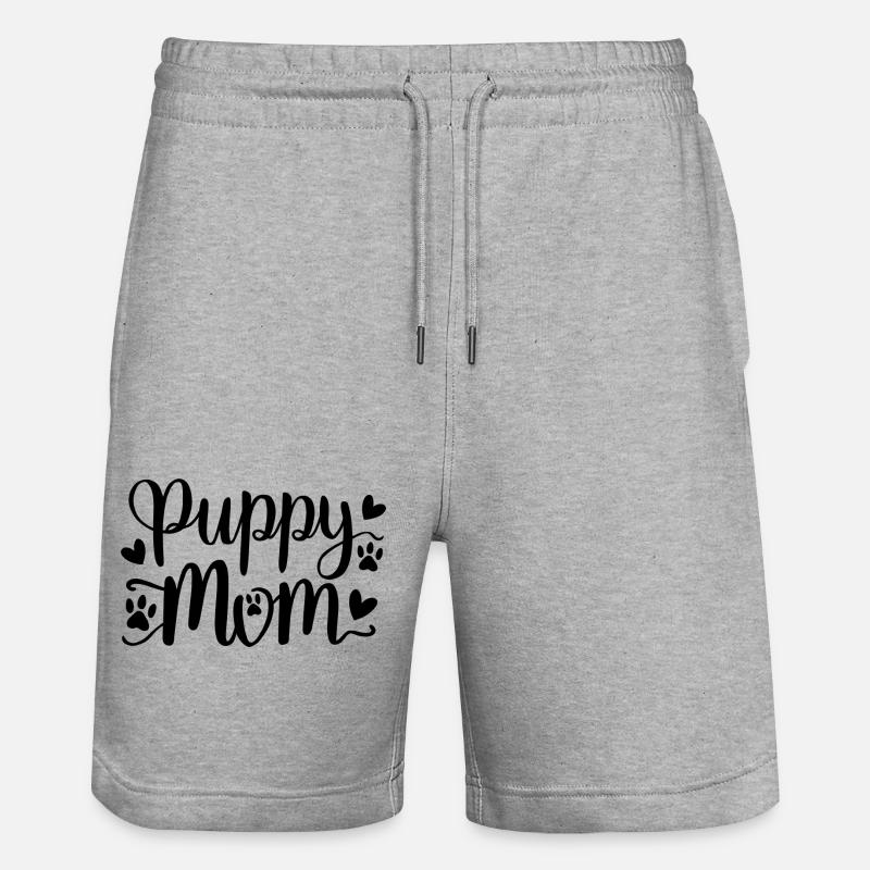 chiot chien - Short de jogging bio TRAINER Stanley/Stella unisexe - gris chiné