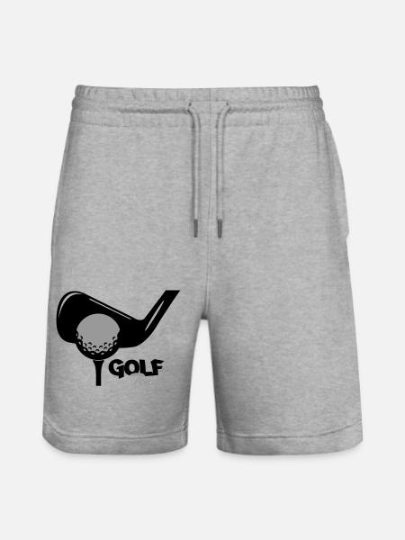 golf team - Stanley/Stella Unisex Bio Joggingshorts Trainer - Grau meliert