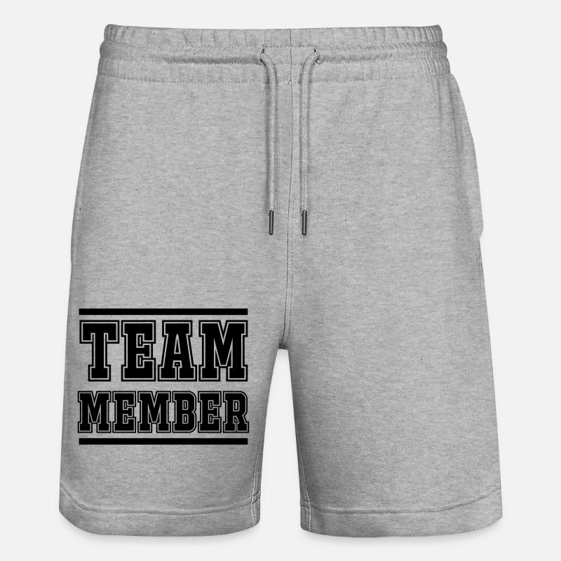 Membre de l’équipe 2 - Short de jogging bio TRAINER Stanley/Stella unisexe - gris chiné