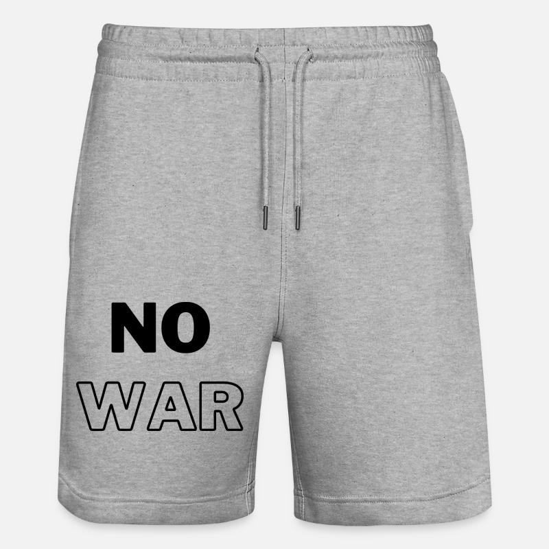Pas de guerre - Short de jogging bio TRAINER Stanley/Stella unisexe - gris chiné