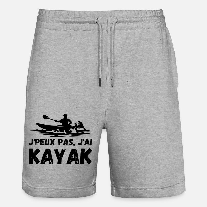 Kayak canoë - Short de jogging bio TRAINER Stanley/Stella unisexe - gris chiné