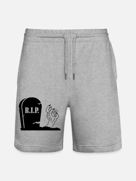 Monster Zombie Hand - Stanley/Stella Trainer Unisex Organic Jogging Shorts - heather grey