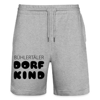 BH11 - Stanley/Stella Unisex Bio Joggingshorts Trainer  - Grau meliert - Vorne - Nik (191cm) & Marisol (170cm)
