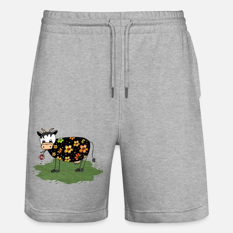 Vache - Short de jogging bio TRAINER Stanley/Stella unisexe - gris chiné