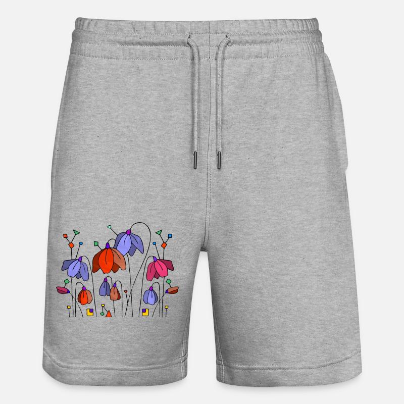 Fleur - Short de jogging bio TRAINER Stanley/Stella unisexe - gris chiné