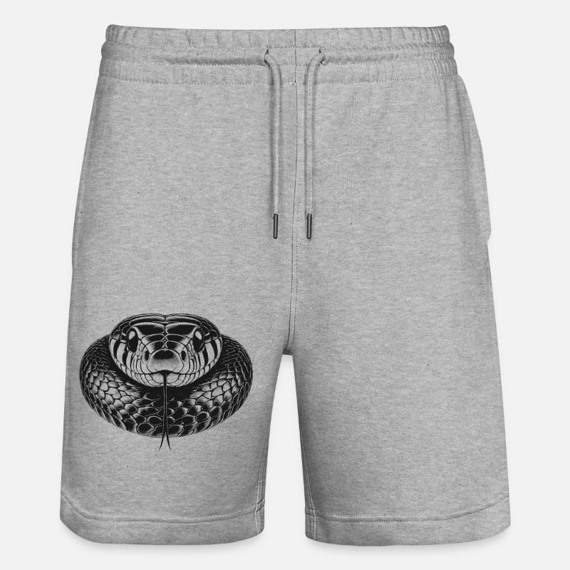 Serpent - Short de jogging bio TRAINER Stanley/Stella unisexe - gris chiné