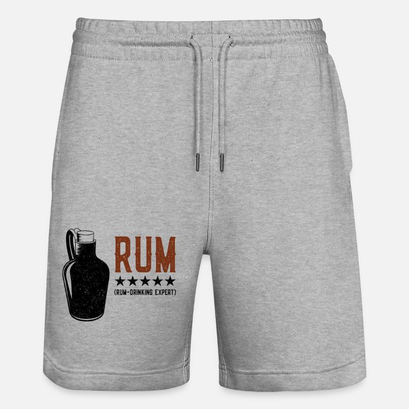 Rhum - Drinking Expert Rumtrinker - Short de jogging bio TRAINER Stanley/Stella unisexe - gris chiné