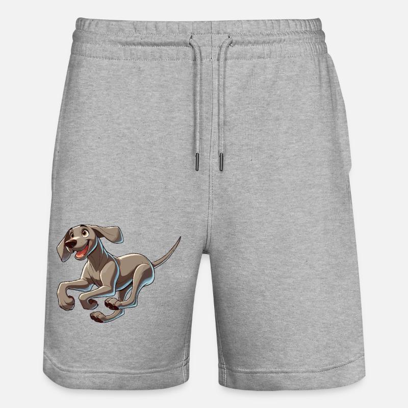 Weimaraner - Short de jogging bio TRAINER Stanley/Stella unisexe - gris chiné