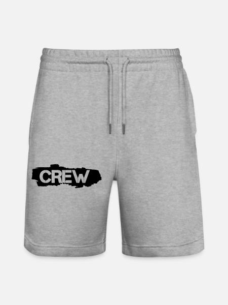 crew - Stanley/Stella Trainer Unisex Organic Jogging Shorts - heather grey