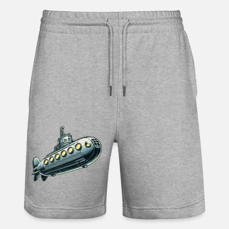 U-Boot junior - Stanley/Stella Unisex Bio Joggingshorts Trainer  - Grau meliert
