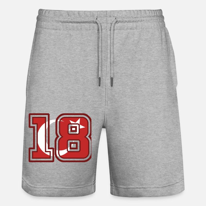 Çankırı - Short de jogging bio TRAINER Stanley/Stella unisexe - gris chiné
