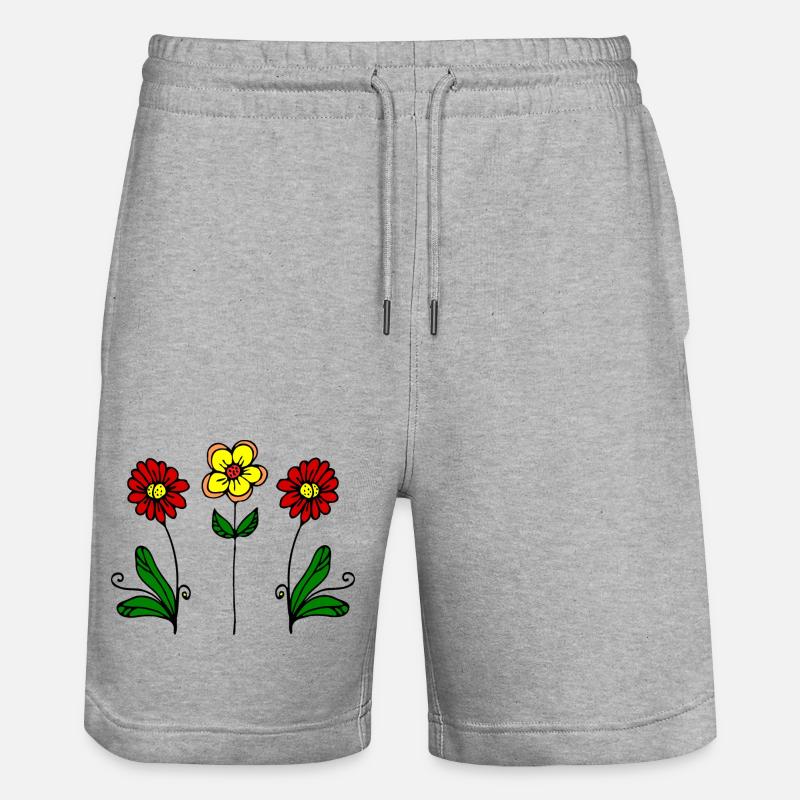 Fleur - Short de jogging bio TRAINER Stanley/Stella unisexe - gris chiné