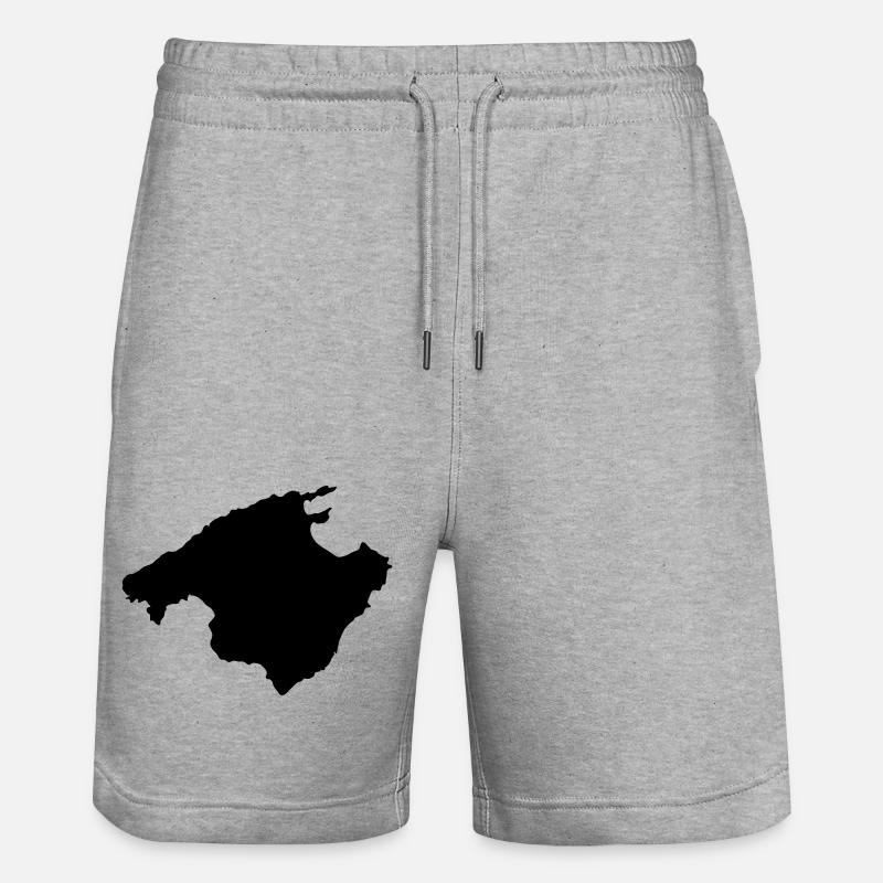 Mallorca - Stanley/Stella Unisex Bio Joggingshorts Trainer  - Grau meliert