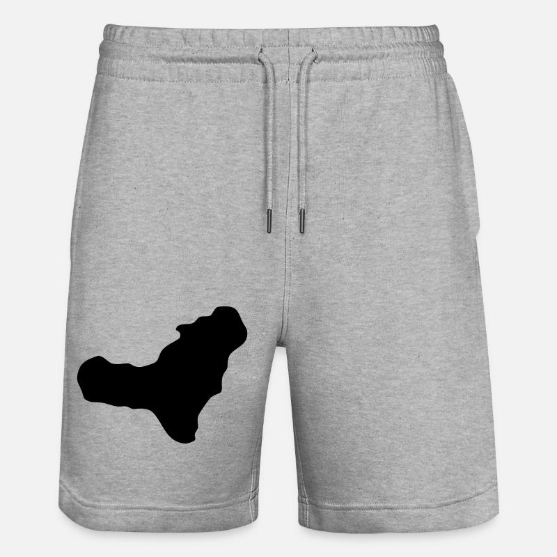 El Hierro - Short de jogging bio TRAINER Stanley/Stella unisexe - gris chiné