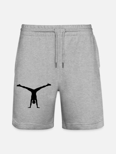 yoga - Short de jogging bio TRAINER Stanley/Stella unisexe - gris chiné