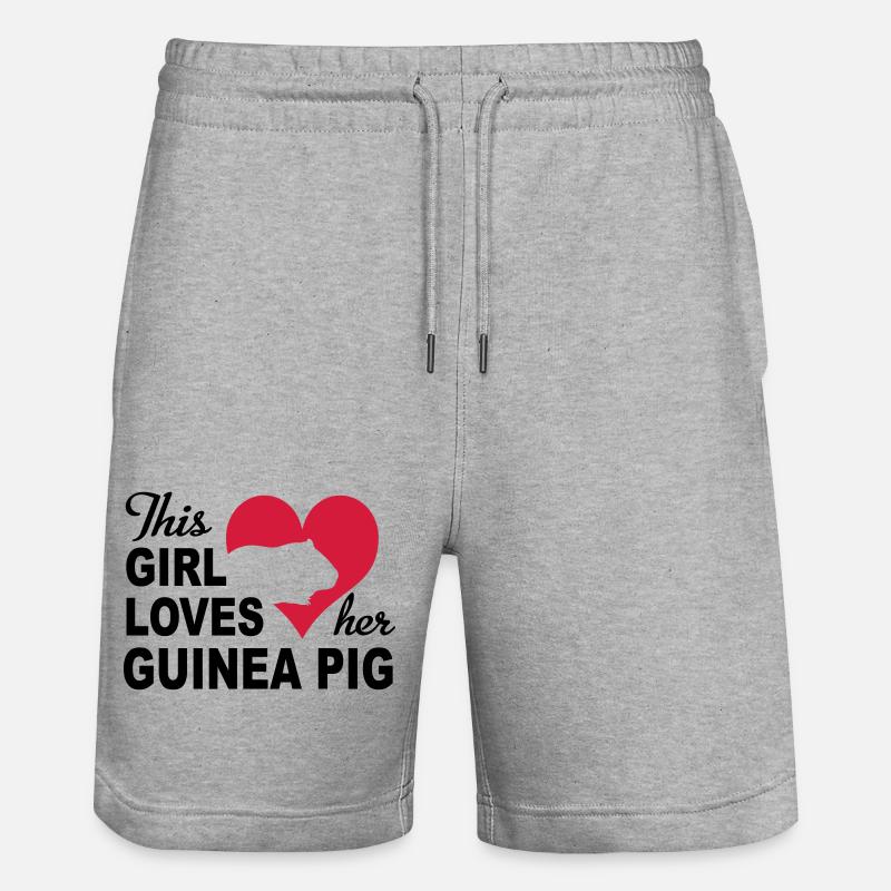 Cobaye - Short de jogging bio TRAINER Stanley/Stella unisexe - gris chiné