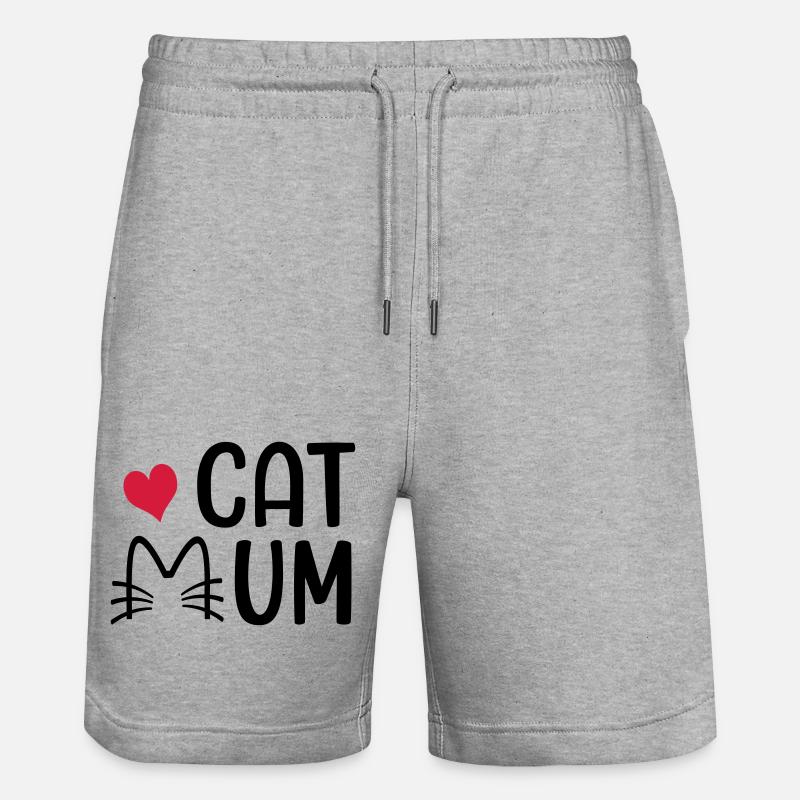 Chat - Short de jogging bio TRAINER Stanley/Stella unisexe - gris chiné
