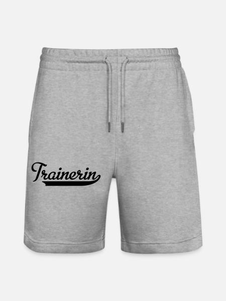 Trainerin - Stanley/Stella Unisex Bio Joggingshorts Trainer - Grau meliert