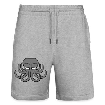 Octopus, octopus, octopus, cephalopod, evil eye - Stanley/Stella Trainer Unisex Organic Jogging Shorts - heather grey - Front - Nik (191cm) & Marisol (170cm)