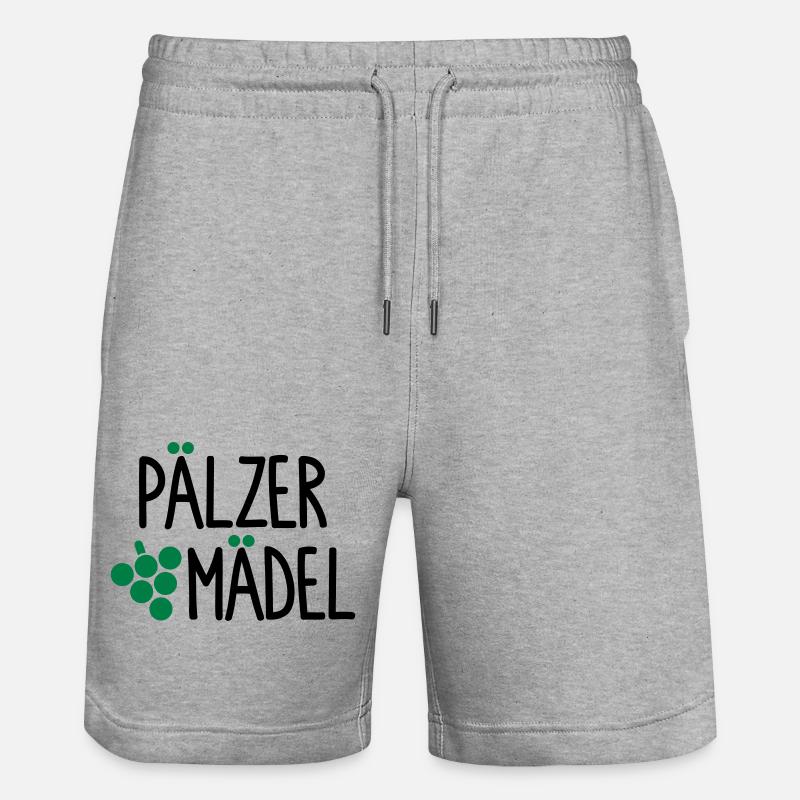 Pälzer Mädel - Stanley/Stella Unisex Bio Joggingshorts Trainer  - Grau meliert
