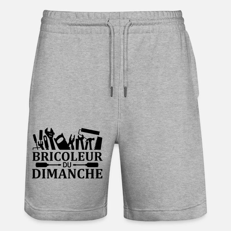 Bricoleur du dimanche 2 - Short de jogging bio TRAINER Stanley/Stella unisexe - gris chiné