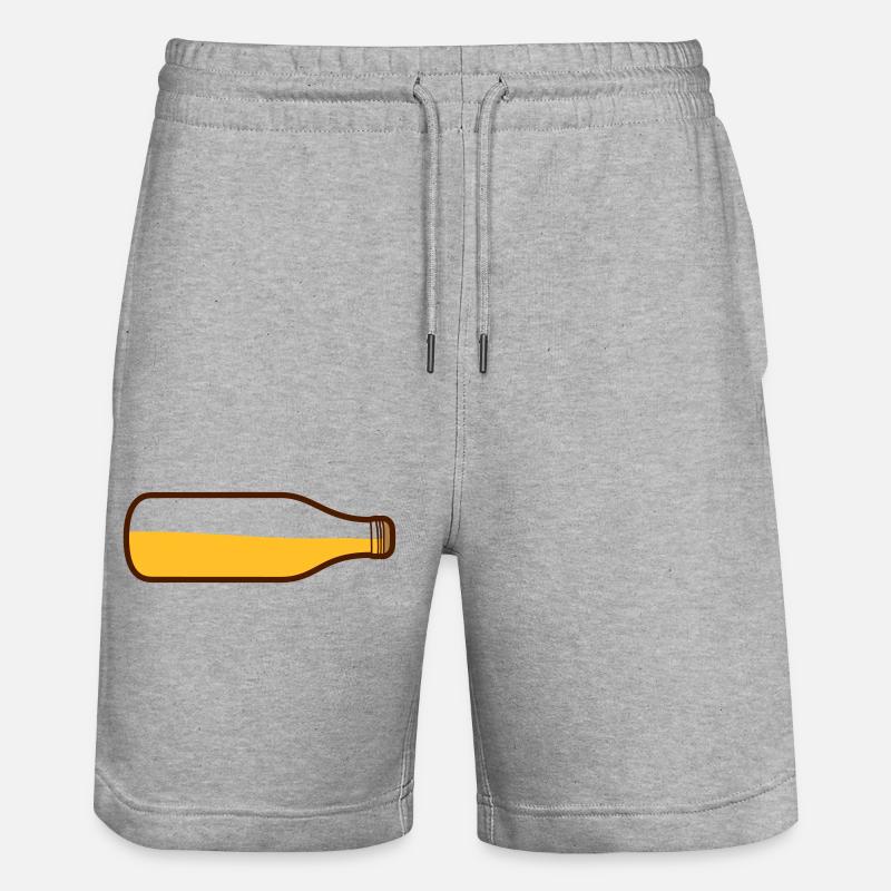 Bouteille de bière couchée - Short de jogging bio TRAINER Stanley/Stella unisexe - gris chiné