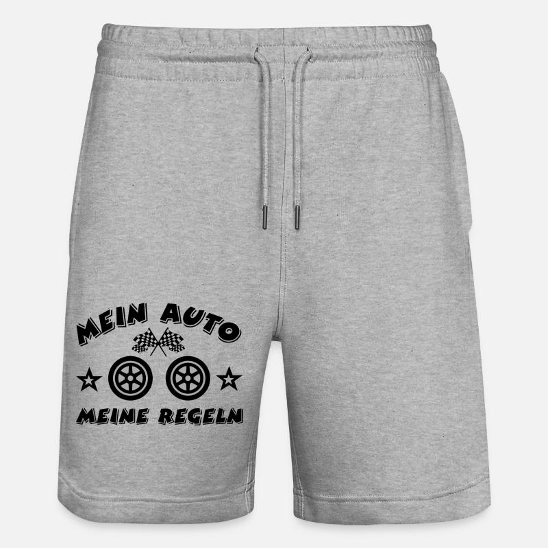 Auto - Stanley/Stella Unisex Bio Joggingshorts Trainer - Grau meliert