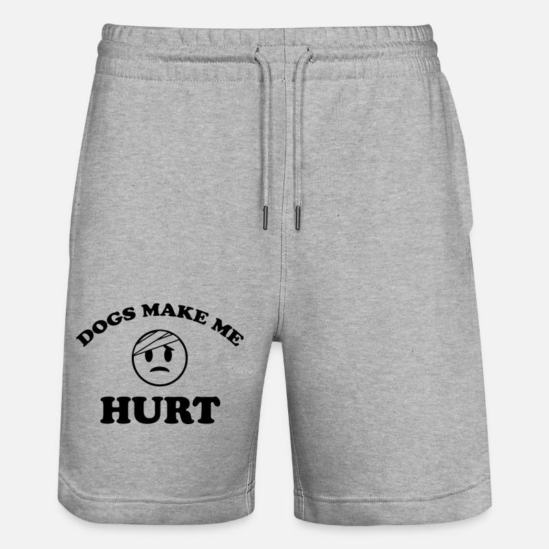 Hund Chien - Short de jogging bio TRAINER Stanley/Stella unisexe - gris chiné