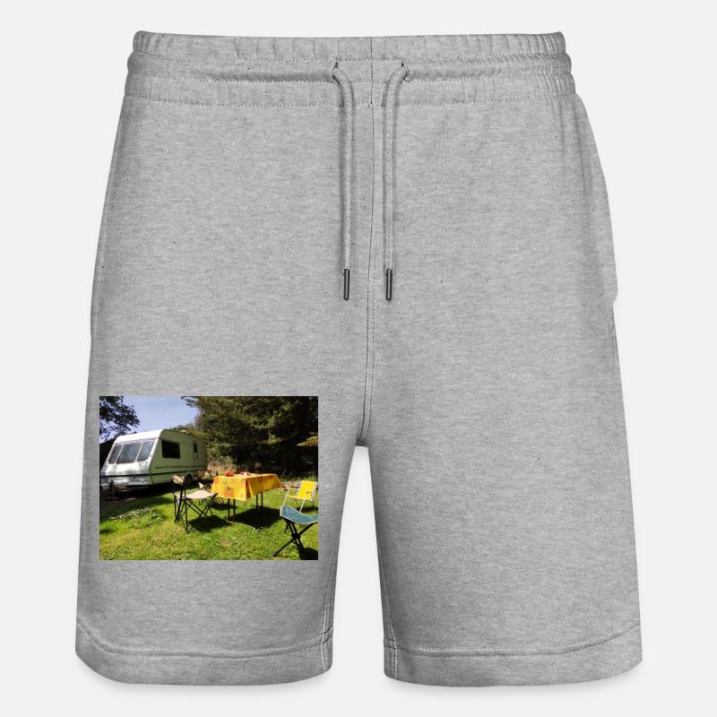 Caravane au soleil - Short de jogging bio TRAINER Stanley/Stella unisexe - gris chiné