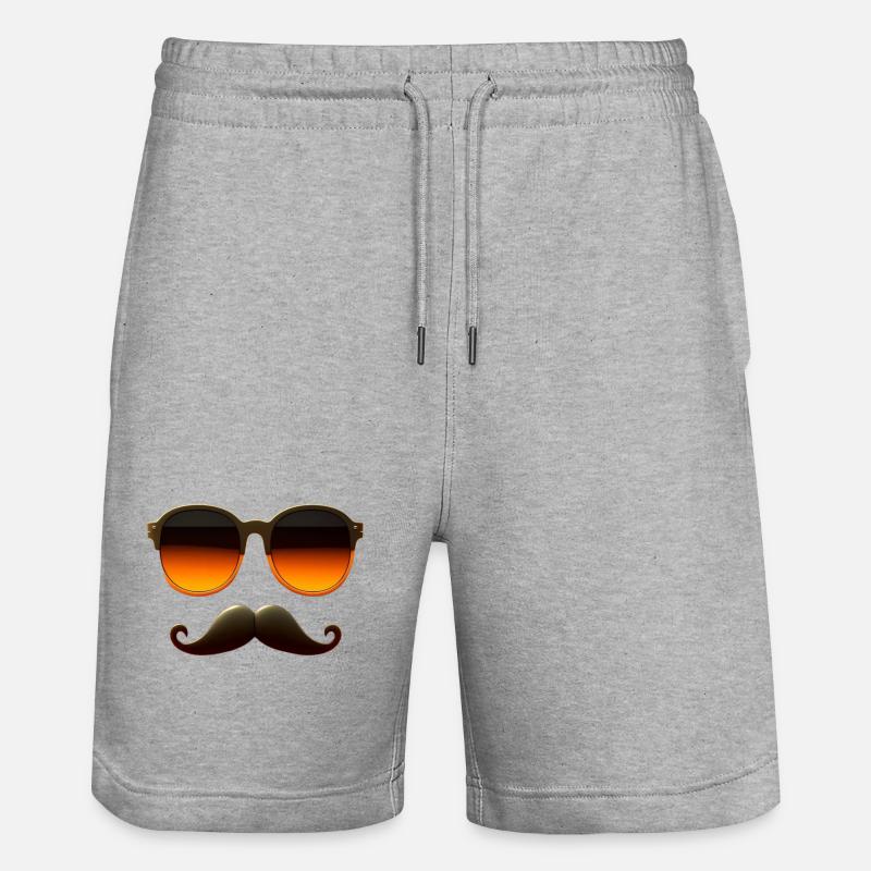 Moustache - Short de jogging bio TRAINER Stanley/Stella unisexe - gris chiné