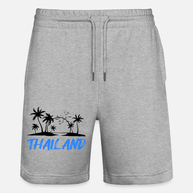 Thaïlande - Short de jogging bio TRAINER Stanley/Stella unisexe - gris chiné
