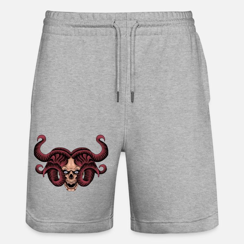 Crane Méduse - Short de jogging bio TRAINER Stanley/Stella unisexe - gris chiné
