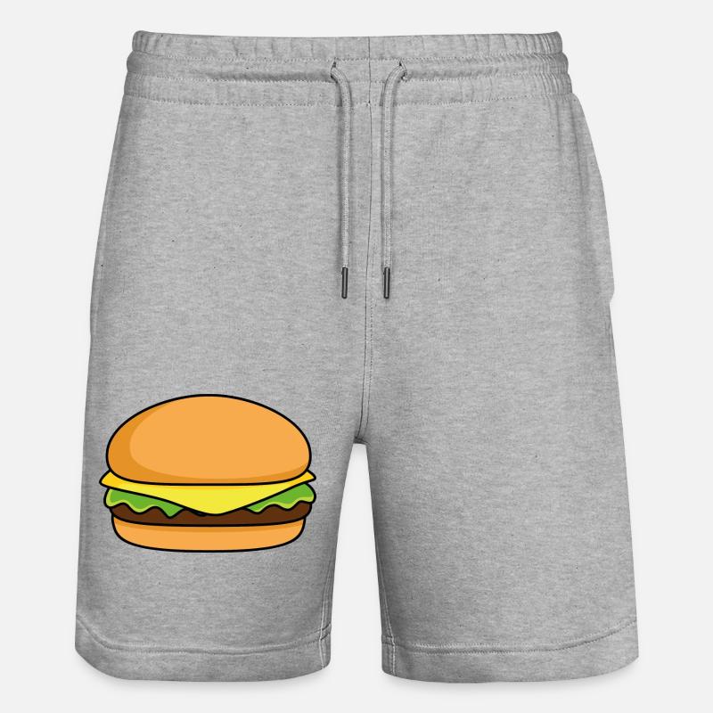 burger - Short de jogging bio TRAINER Stanley/Stella unisexe - gris chiné