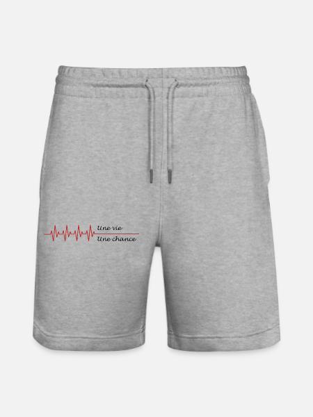 une vie une chance - Short de jogging bio TRAINER Stanley/Stella unisexe - gris chiné