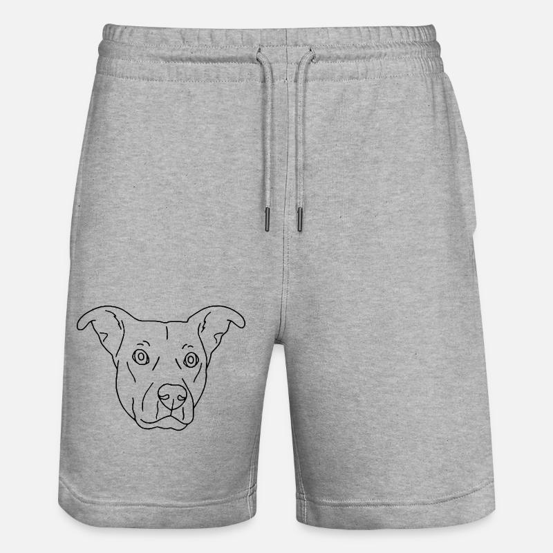 chien - Short de jogging bio TRAINER Stanley/Stella unisexe - gris chiné