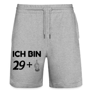 ICH BIN 30! - Stanley/Stella Unisex Bio Joggingshorts Trainer  - Grau meliert - Vorne - Nik (191cm) & Marisol (170cm)