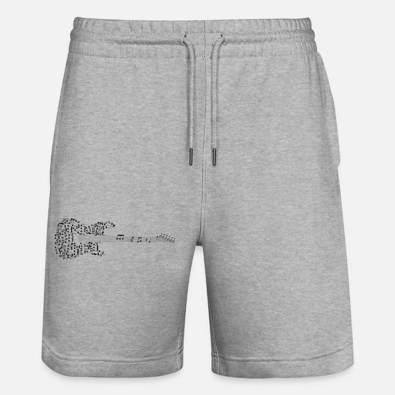 Partitions de guitare - Short de jogging bio TRAINER Stanley/Stella unisexe - gris chiné