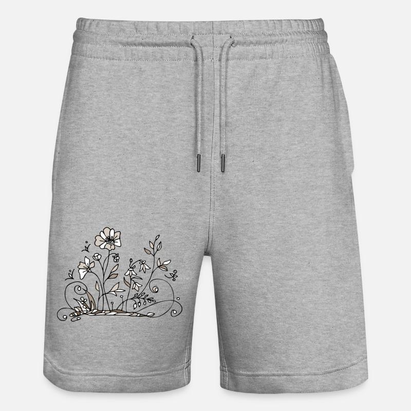 Fleur - Short de jogging bio TRAINER Stanley/Stella unisexe - gris chiné