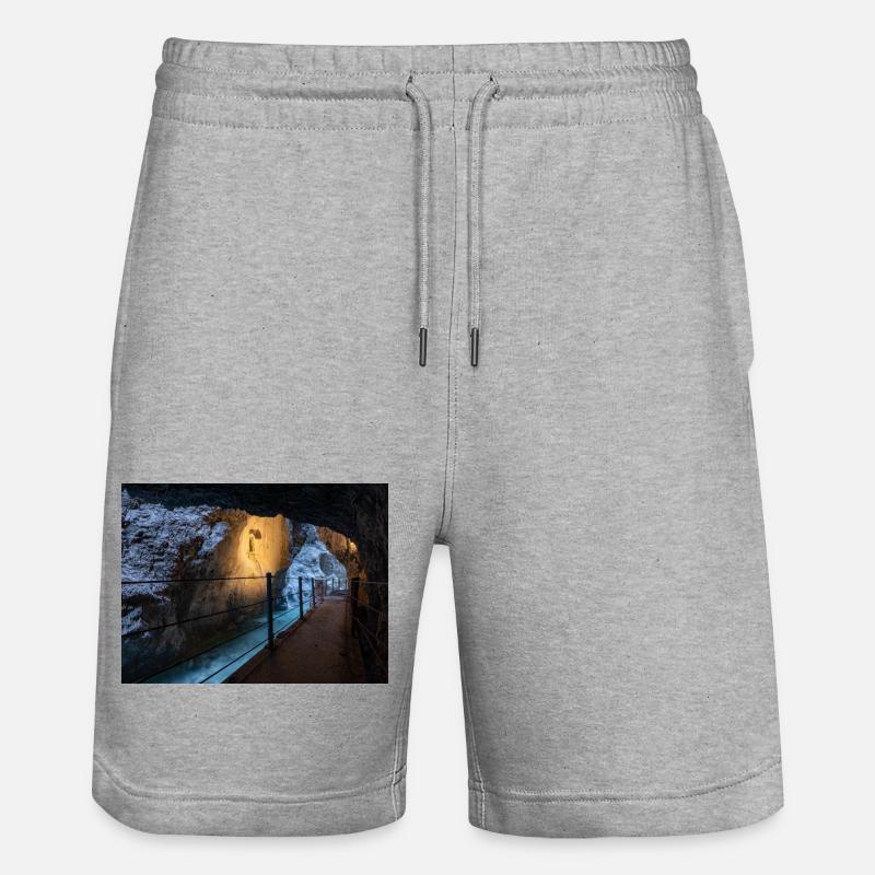 Gorges de Partnach - Short de jogging bio TRAINER Stanley/Stella unisexe - gris chiné