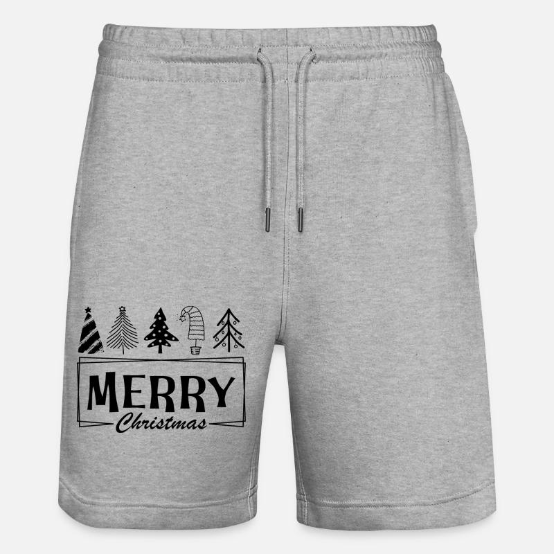 Joyeux Noël - Short de jogging bio TRAINER Stanley/Stella unisexe - gris chiné