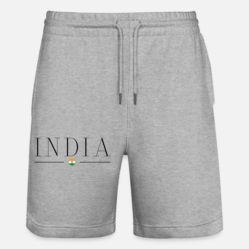J’aime l’Inde - Short de jogging bio TRAINER Stanley/Stella unisexe - gris chiné