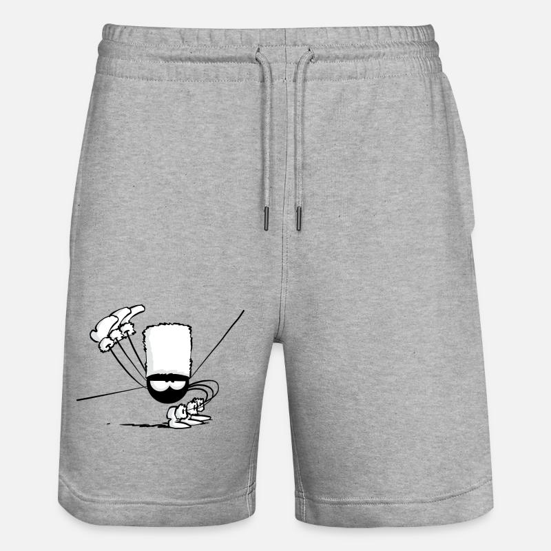 Beth l'araignée - Le kozatchok - Short de jogging bio TRAINER Stanley/Stella unisexe - gris chiné