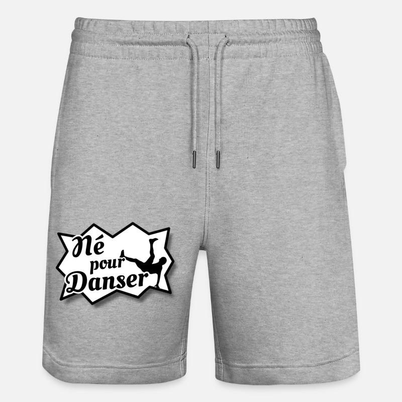Né pour danserBreakdance - Short de jogging bio TRAINER Stanley/Stella unisexe - gris chiné