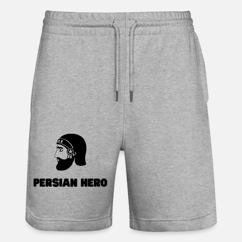 Koorosh - Art perse - Iran - Short de jogging bio TRAINER Stanley/Stella unisexe - gris chiné