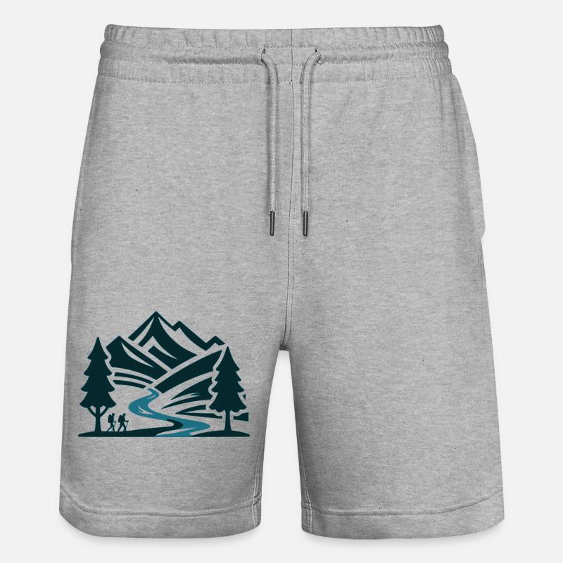 Errer - Short de jogging bio TRAINER Stanley/Stella unisexe - gris chiné