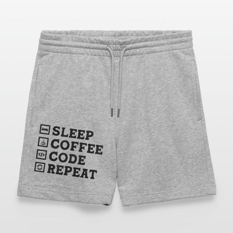 Café Codage Programmeur Codeur Développeur Nerd Coff Short de jogging bio TRAINER Stanley/Stella unisexe