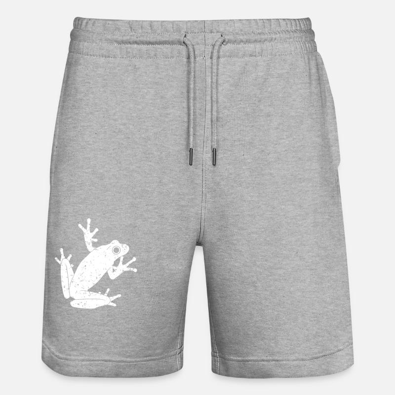 Grenouille - Short de jogging bio TRAINER Stanley/Stella unisexe - gris chiné